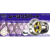Fujimi 1/24 Racing Haert 15inch (Wheel-01) Plastic Model Kit 19342