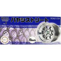 Fujimi 1/24 Hayashi Street 15inch (Wheel-08) Plastic Model Kit 19349