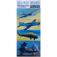 Fujimi 1/700 Sea Way Model Series 4 Royal Naval Plane Kits Set