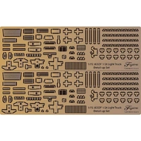 Fujimi 1/72 Genuine Photo-Etched Parts for JGSDF 1/2t Trucke (for Army + Military Police) (Mi-205)
