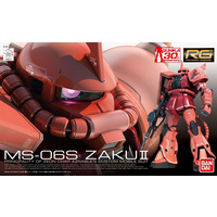 Bandai Gundam 1/144 RG MS-06S Zaku II Gunpla Plastic Model Kit