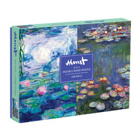 Galison 500pc Double-Sided Monet Waterlillies Jigsaw Puzzle