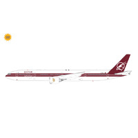 Gemini Jets 1/200 Qatar Airways B777-300ER A7-BAC (25th Anniversary retro livery w/ flaps) Diecast Aircraft