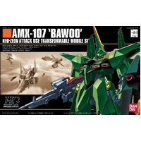 Bandai Gundam HGUC 1/144 AMX-107 Bawoo Production Type (Green) Gunpla Model Kit