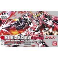 Bandai Gundam HGUC 1/144 Unicorn Gundam Destroy Mode Titanium Finish Ver. Gunpla Plastic Model Kit