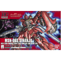 Bandai Gundam HGUC 1/144 Sinanju Titanium Finish Ver. Gunpla Plastic Model Kit