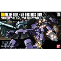 Bandai Gundam HGUC 1/144 MS-09 Dom/ MS-09R Rick-Dom  Gunpla Model Kit