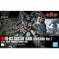 Bandai Gundam HGUC 1/144 FD-03 Gustav Karl (Unicorn Ver.) Gunpla Model Kit