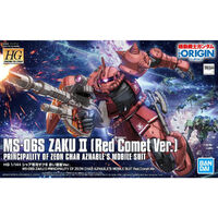 Bandai Gundam HG 1/144 MS-06S Zaku II Principality Of Zeon Char Aznable's Mobile Suit Red Comet Ver. Gunpla Plastic Model Kit