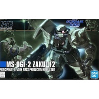 Bandai Gundam HGUC 1/144 MS-06F-2 Zaku II Type F2 (ZEON Production Type) Gunpla Model Kit