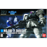 Bandai Gundam HGUC 1/144 MS-06F-2 Zaku II Type F2 (Earth Federation Type) Gunpla Model Kit