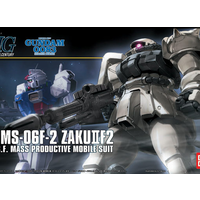 Bandai Gundam HGUC 1/144 MS-06F-2 Zaku II Type F2 (Earth Federation Type) Gunpla Model Kit