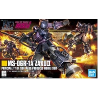 Bandai Gundam HGUC 1/144 MS-06R-1A Zaku II Black Tristars Gunpla Model Kit