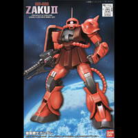 Bandai Gundam FG 1/144 Char Zaku II Gunpla Plastic Model Kit