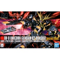 Bandai Gundam HGUC 1/144 RX-0 Unicorn Gundam 02 Banshee (Destroy Mode)  Gunpla Model Kit