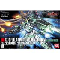 Bandai Gundam HGUC 1/144 Full Armor Unicorn (Destroy Mode) Gunpla Plastic Model Kit