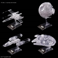 Bandai Star Wars 1/144 & 1/350 & 1/2700000 Return Of The Jedi Clear Vehicle Set