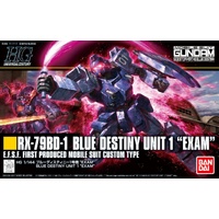 Bandai Gundam 1/144 HG Blue Destiny Unit 1 Exam Gunpla Plastic Model Kit