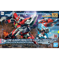 Bandai Gundam HGBD:R 1/144 Core Gundam (Real Type Color) & Marsfour Unit Gunpla Plastic Model Kit
