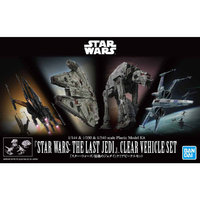 Bandai 1/144 & 1/350 & 1/540 Star Wars The Last Jedi Clear Vehicle Set