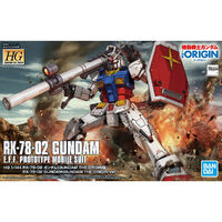 Bandai Gundam HG 1/144 RX-78-02 Gundam (The Origin Ver.) Gunpla Plastic Model Kit