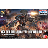 Bandai Gundam 1/144 HG RX-78-01(N) Gundam Local Type North American Type Gunpla Plastic Model Kit