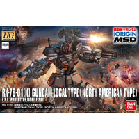 Bandai Gundam 1/144 HG RX-78-01(N) Gundam Local Type North American Type Gunpla Plastic Model Kit