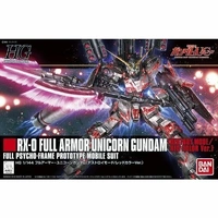 Bandai Gundam HGUC 1/144 RX-0 Full Armor Unicorn Gundam (Destroy Mode/Red Color Ver.) Gunpla Model Kit