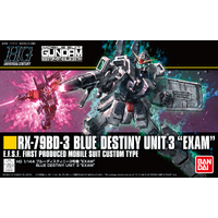 Bandai Gundam HGUC 1/144 RX-79BD-3 Blue Destiny Unit 3 "Exam" Gunpla Model Kit