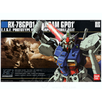 Bandai Gundam HGUC 1/144 RX-78 GP01 Zephyranthes Gunpla Plastic Model Kit