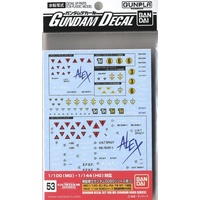 Bandai Gundam Decal 53 HGUC 0800 Series Federation