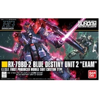 Bandai Gundam HG 1/144 Blue Destiny Unit 2 "Exam" Gunpla Plastic Model Kit