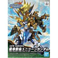 Bandai Gundam SDW Heroes Ryusonryubi Zun Liu Bei Unicorn Gundam Gunpla Plastic Model Kit