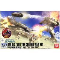 Bandai Gundam HGUC 1/144 Zaku Ground Attack Set Gunpla Plastic Model Kit