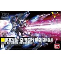 Bandai Gundam 1/144 HGUC LM312V04+SD-VB03A V-Dash Gundam Gunpla Plastic Model Kit
