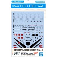 Bandai Macross HH 1/100 YF-19 Water Decals 