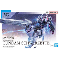 Bandai Gundam HG 1/144 The Witch from Mercury: Gundam Schwarzette Gunpla Plastic Model Kit