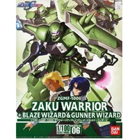 Bandai Gundam 1/100 Zaku Warrior + Blaze Wizard & Gunner Wizard Gunpla Plastic Model Kit