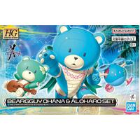 Bandai Gundam HG 1/144 Build Metaverse: Beargguy Ohana & Aloharo Set Gunpla Model Kit