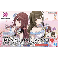 Bandai 30MS The Idolm@ster: Option Hair Style & Face Parts Set (Tenka Osaki/Chiyuki Kuwayama)