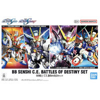Bandai Gundam BB Senshi C.E. Battles Of Destiny Set Gunpla Plastic Model Kit