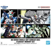 Bandai Gundam BB Senshi Mobile Suit Gundam 0083 Stardust Memory Set Gunpla Plastic Model Kit
