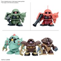 Bandai Gundam BB Senshi Mobile Suit Gundam Principality Of Zeon Mobile Suit Set Gunpla Plastic Model Kit