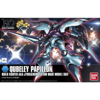 Bandai HGBF 1/144 Qubeley Papillon Plastic Model Kit
