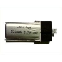 Gens Ace 300mAh 30C 3.7V Softcase Lipo GA1S-300-30C-S