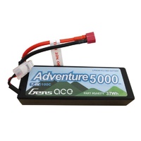 Gens Ace Adventure 5000mAh 100C 7.4V Hard Case (Deans Plug)
