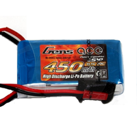 Gens Ace 450mAh 30C 11.1V Soft Case Lipo Battery (JST Plug)