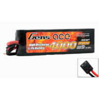 Gens Ace 4000mAh 25C 11.1V Semi-Hardcase LiPo Battery (Traxxas Plug)
