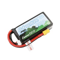 Gens Ace Adventure HV 4300mAh 3S1P 11.4V 50C Lipo Battery with XT60 Plug