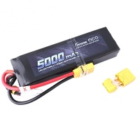Gens Ace 5000mAh 50C 11.1V LiPo Battery XT90 Plug (Short Pack)
